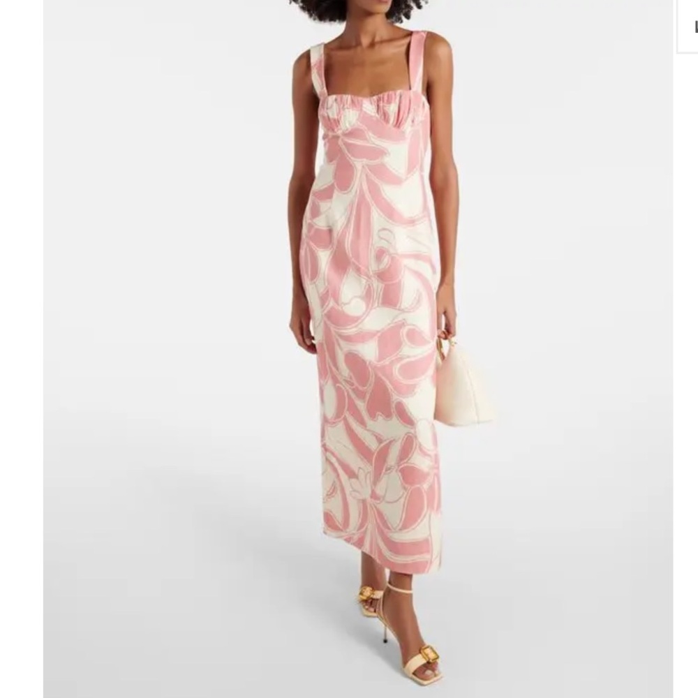 SIR the label Pink and White Maxi Sundress